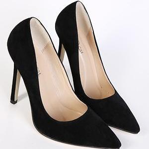 Black Pointed Toe High Heels on Luulla